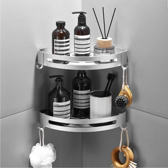 Brand New METAL Corner Shelf Bathroom Shower Accessories tub bath shampoo holder - Picture 3 of 10
